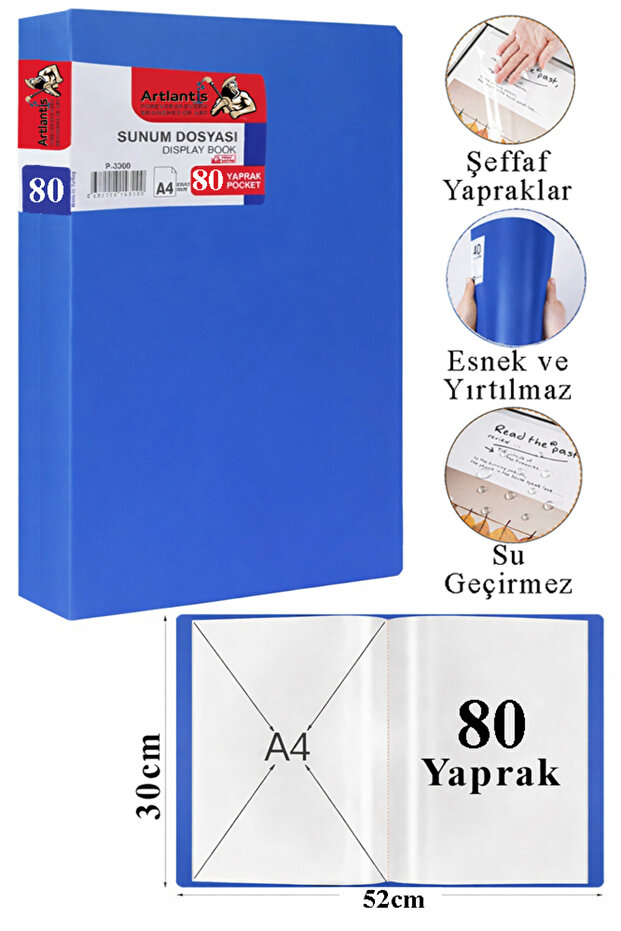 Presentation File 1 Pack of 80 Pockets Catalog File with Pockets 80 Pockets Self-File with Plastic Cover