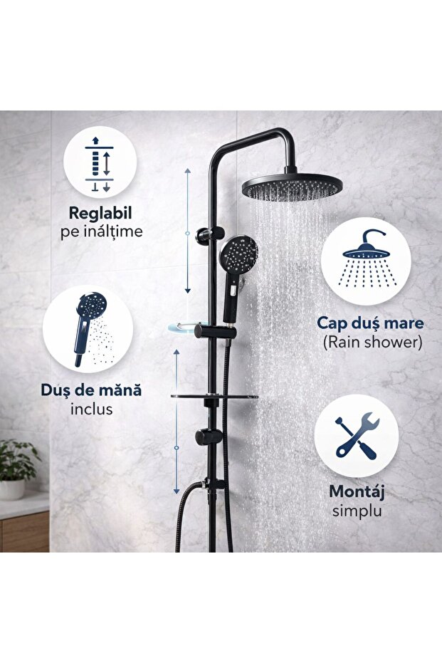 SHOWER COLUMN ISAR RUBY 5F - 4