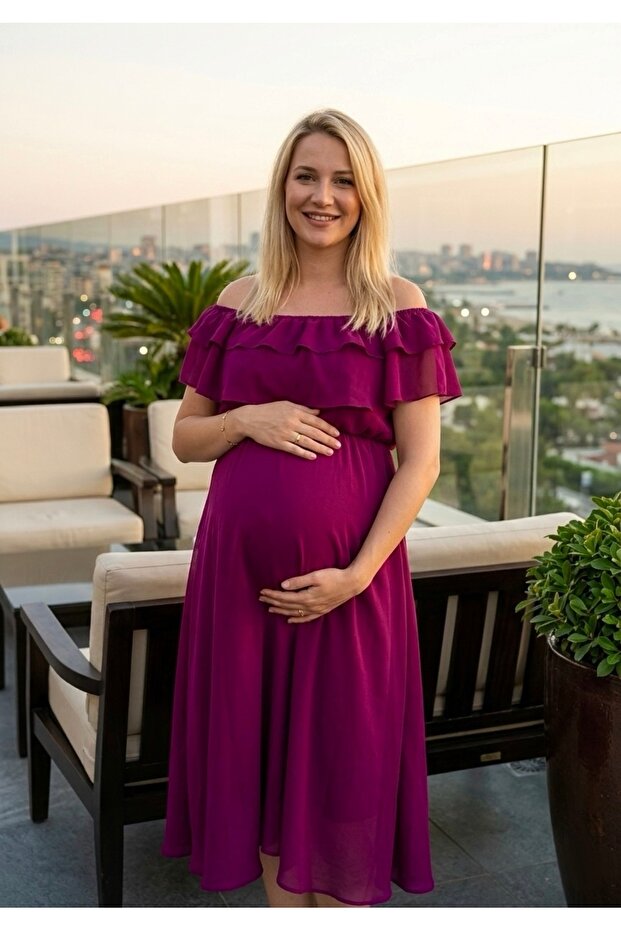 Rochie cu volane guler Carmen - 1