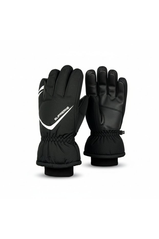 L-Xl Men's Wide Fit Ski & Motorcycle Gloves – Waterproof, Fur Lined, Winter