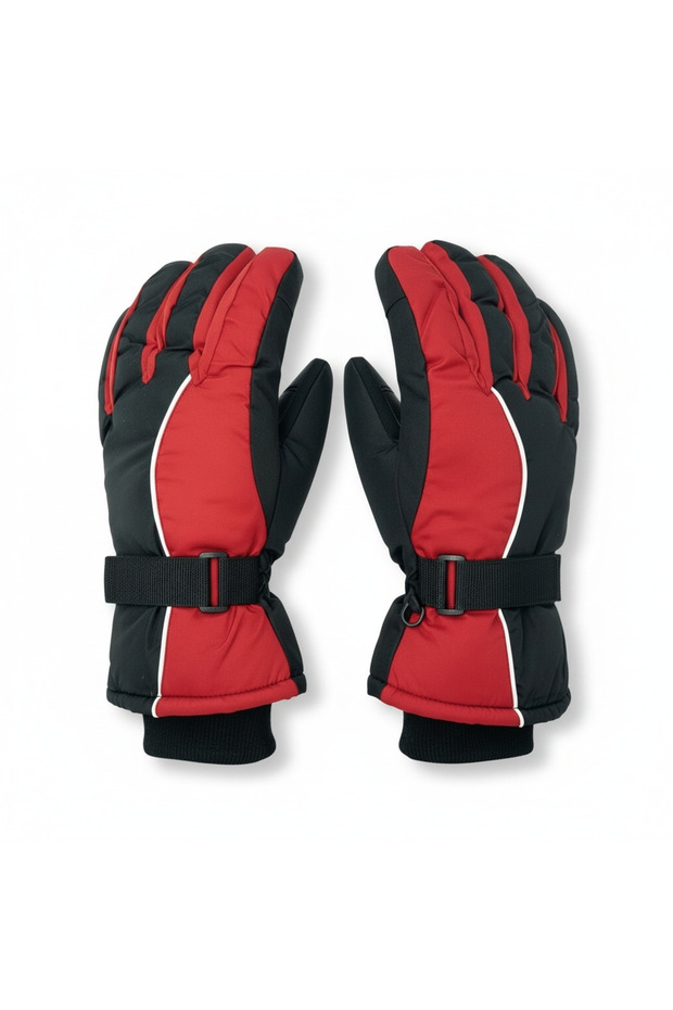 XL Size Men's Wide Fit Ski & Motorcycle Gloves – Water Resistant, Fur Lined, Winter