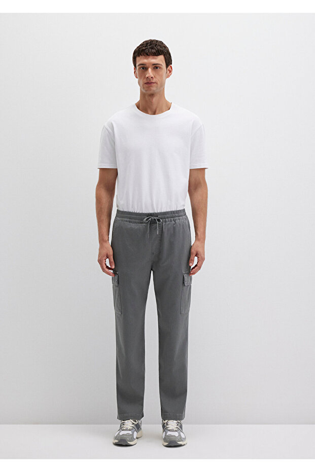 Gray Cargo Pants 0010552-70132 - 4