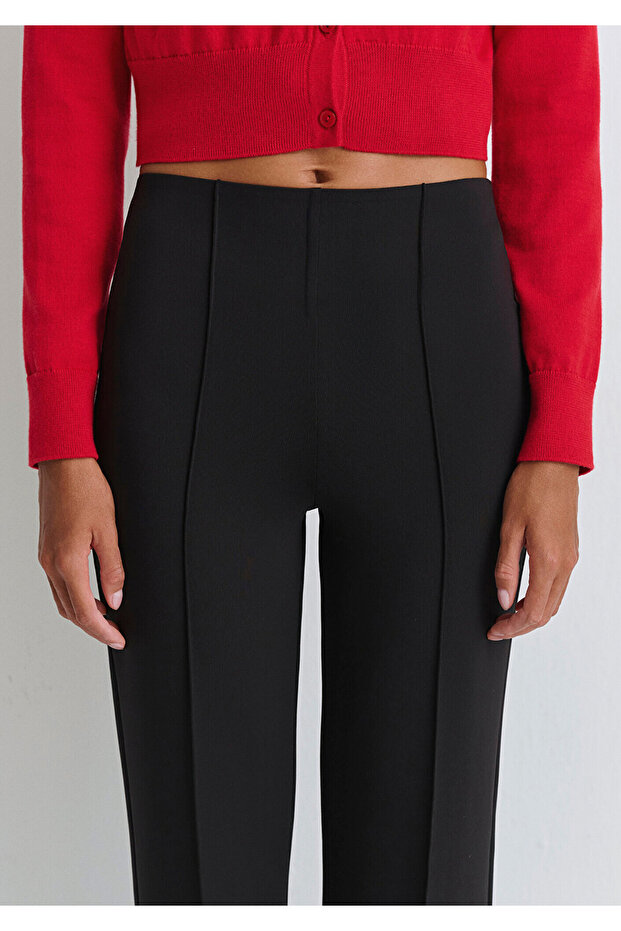 Siyah Örme Pantolon 1010968-900 - 8