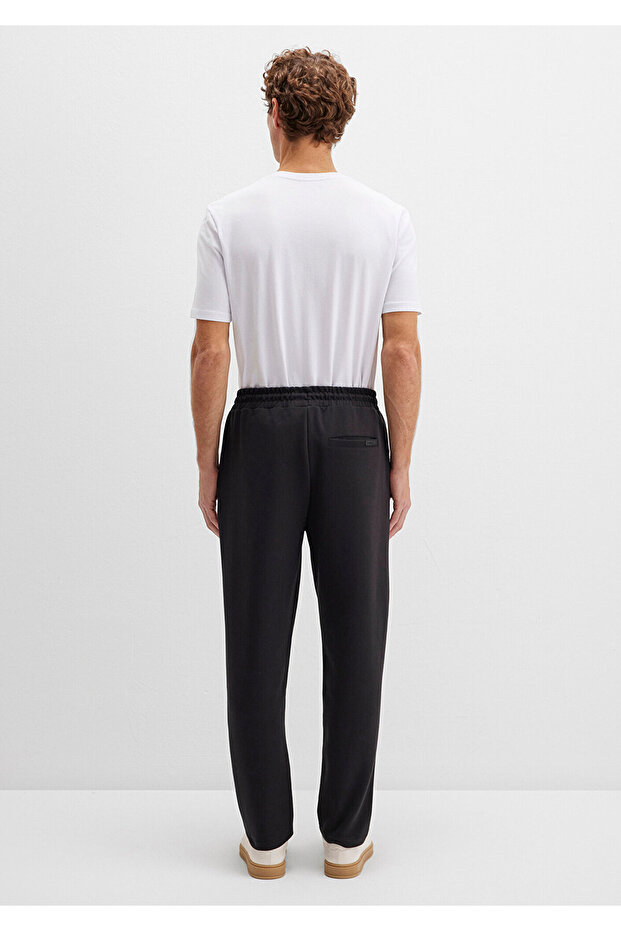 Siyah Basic İnterlok Eşofman Altı 0010343-900 - 4