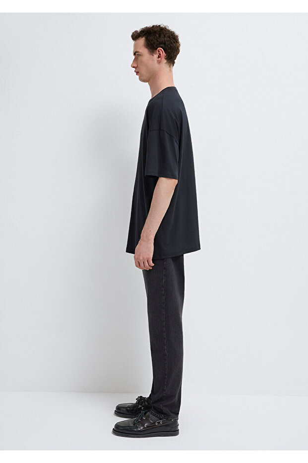 2li Oversize Basic Tişört Oversize / Geniş Kesim 0612162-620 - 8