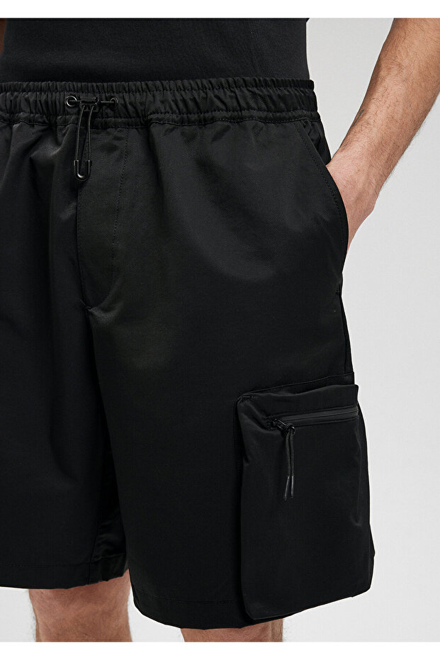 Siyah Kargo Şort 0410211-900 - 7