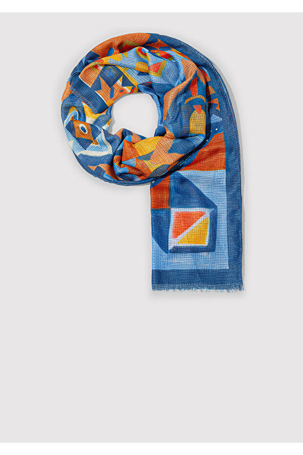 شال منقوش 1913853-30874 - 2