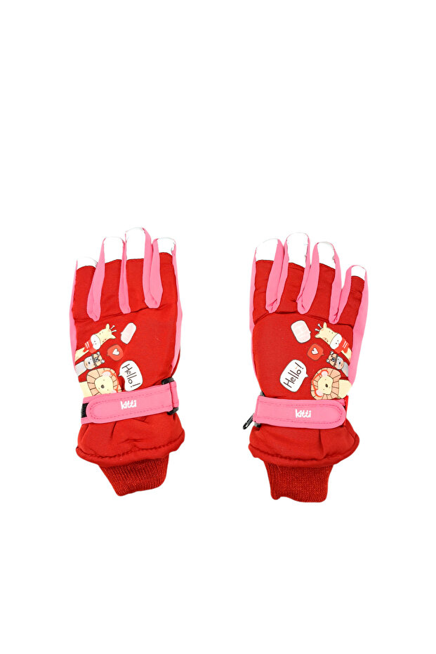 4-9 Years Old Children's Snow Ski Gloves |   Fleece-Lined, Wind Water Repellent Reflective Gloves