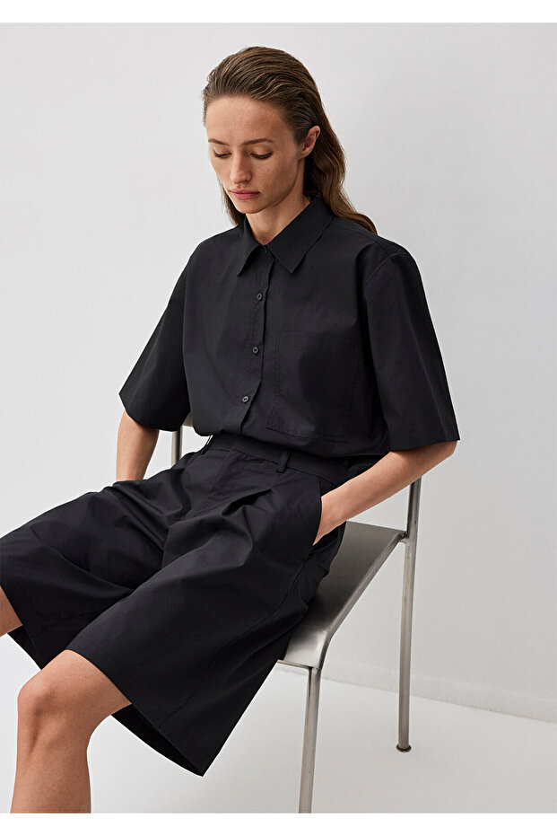 Siyah Bermuda Şort 1410208-900 - 2