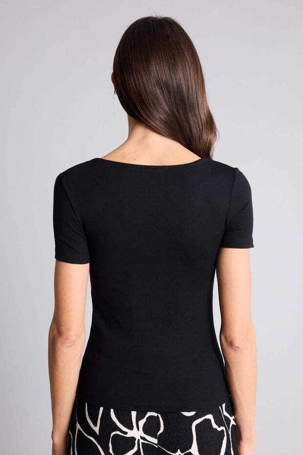 Slım Fıt Basıc Modal Tişört H3873AX26SP - 5