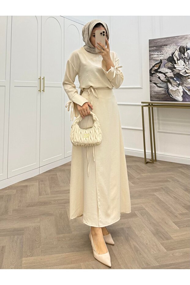 İP BAĞLAMALI BASİC ETEKLİ TAKIM - 1