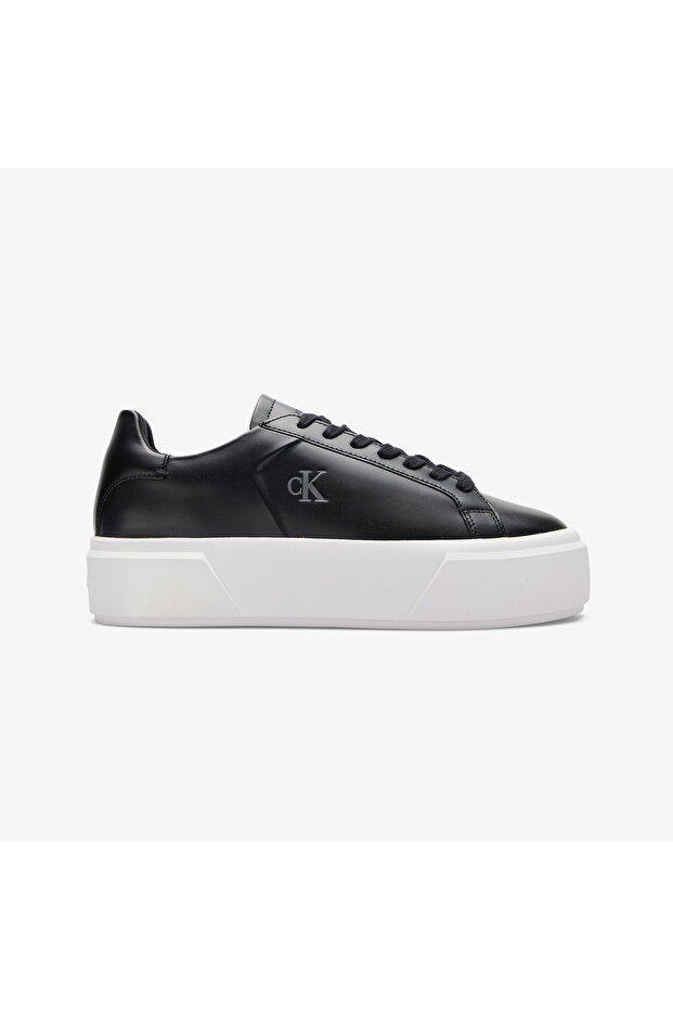 Flatform Lace up Women's Black Sneakers