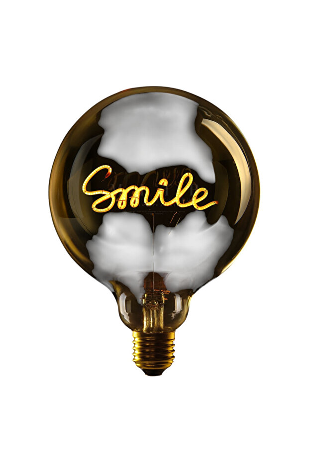 SMILE - LED GLASS BULB - AMBER GLASS/2200K - Ø70 × H110 MM