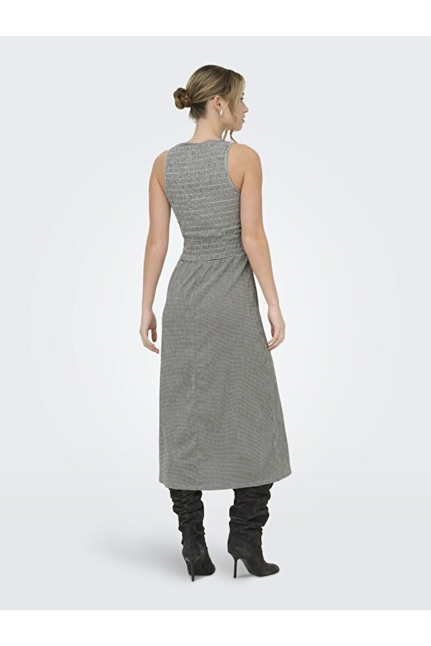 Kadin Siyah Onlcelle S/l Smock Dress Jrs Elbise 15369284-Black - 3