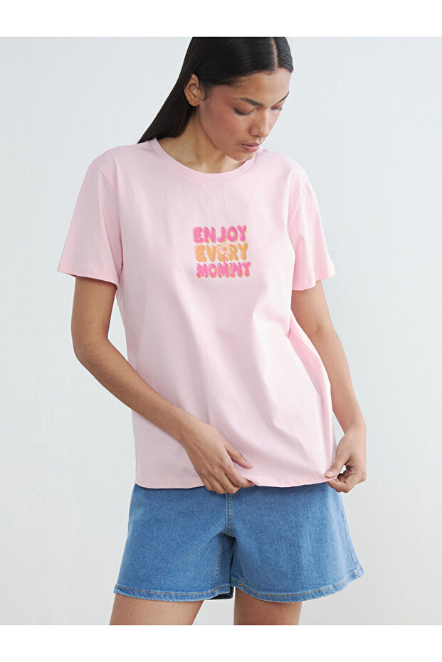 Nevavm Printed 100% Cotton Women's T-Shirt with a Difference