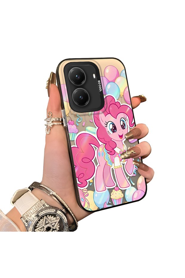 Poco X7 Pro Compatible Hard Acrylic Back Silicone Edge Lens Protection Case Stylish Print Patterns