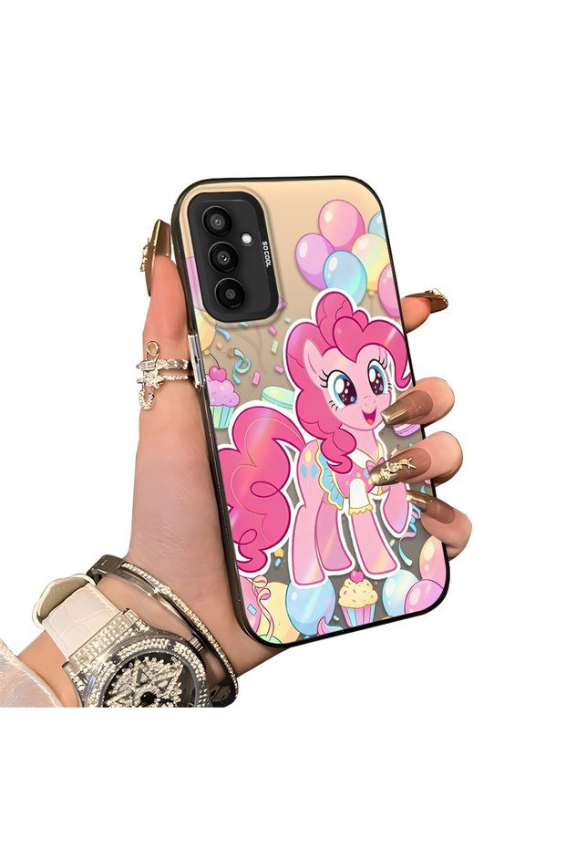 Samsung Galaxy M23/M13 Compatible Hard Acrylic Back Silicone Edge Lens Protection Case Stylish Print Patterns