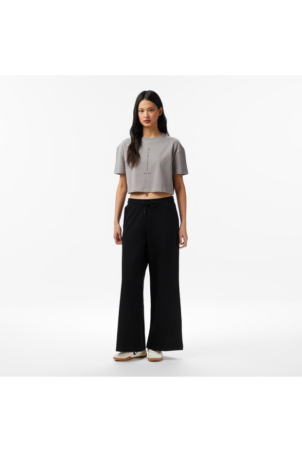 United4 Regular Fit Women's Black Sweatpants