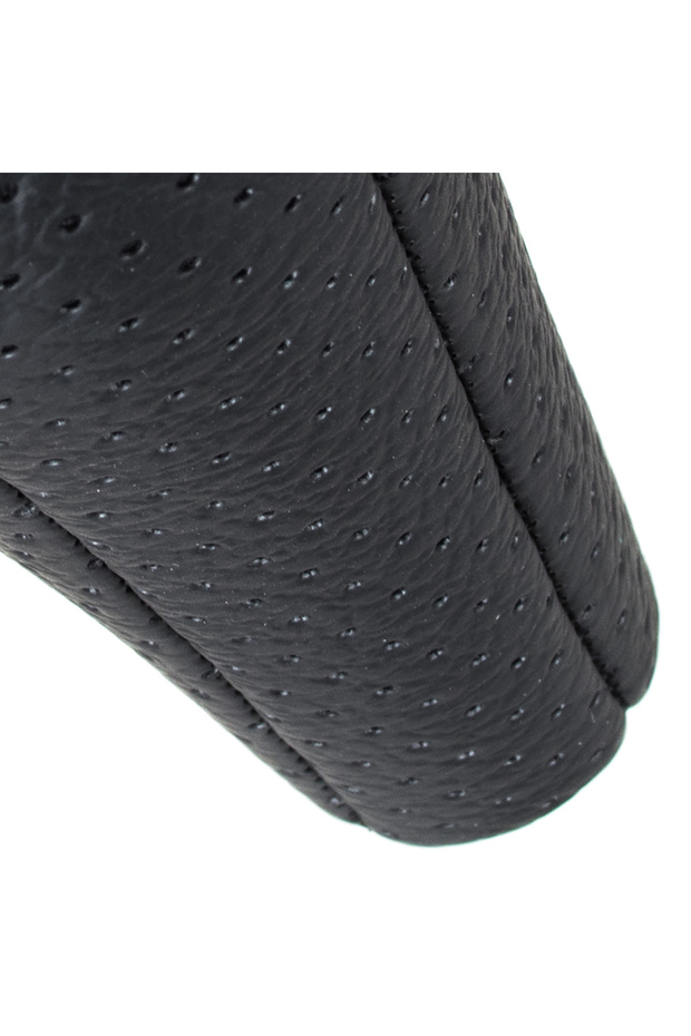 BMW E34 E36 E38 E39 E46 E60 E61 E87 E90 X3 X5 gearshift knob BLACK PERFORATED LEATHER 5 RUNNER - 6