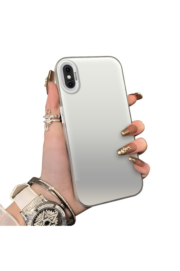 iPhone XS Max Compatible Hard Acrylic Back Silicone Edge Lens Protection Case