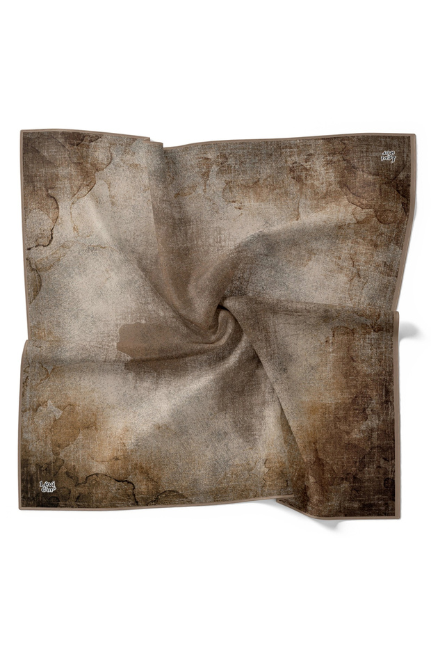 وشاح من التينسل بنمط الباتيك من فرو المنك - 2