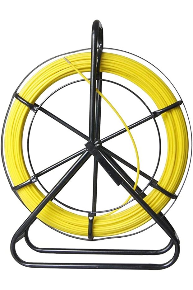 Fiberglass Duct Rodder 6x100M with Steel Stand and Brake