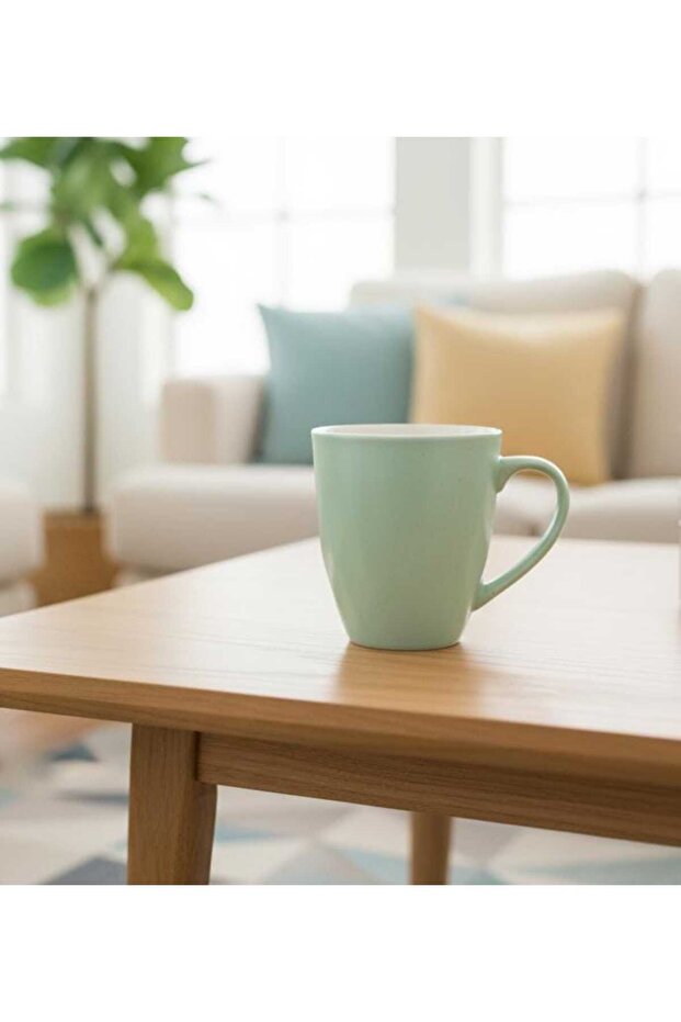 400 ml Light Green Ceramic Mug with Dotted Pattern – Fun, Playful & Eye-Catching Coffee Mug