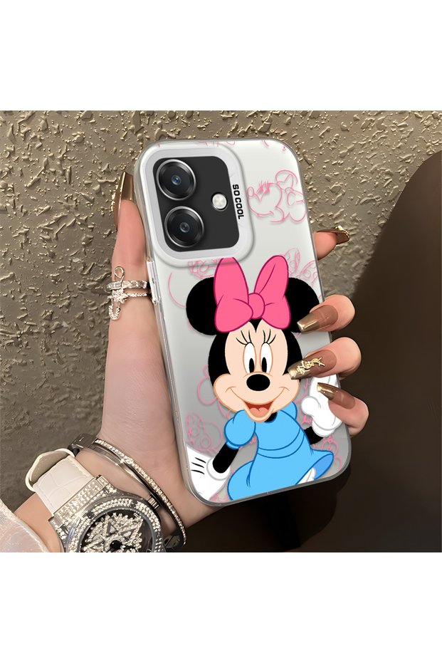 Oppo A3/A3X 4G/5G Compatible Stylish Minnie Mouse Patterned Shockproof Phone Case