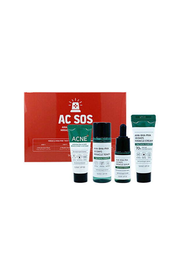 مجموعة AHA BHA PHA المعجزة لمدة 30 يومًا AC SOS