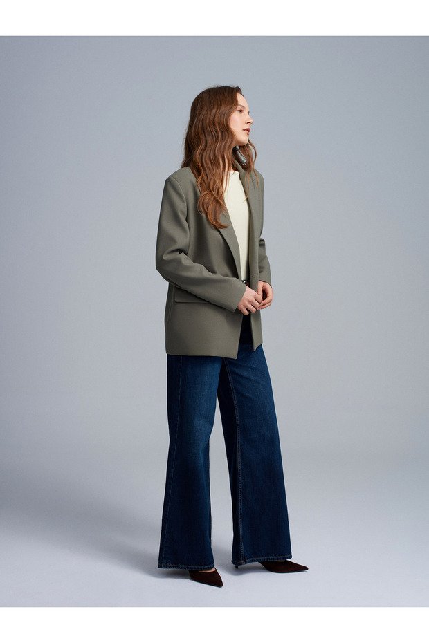 60767 سترة بليزر - خضراء - 4