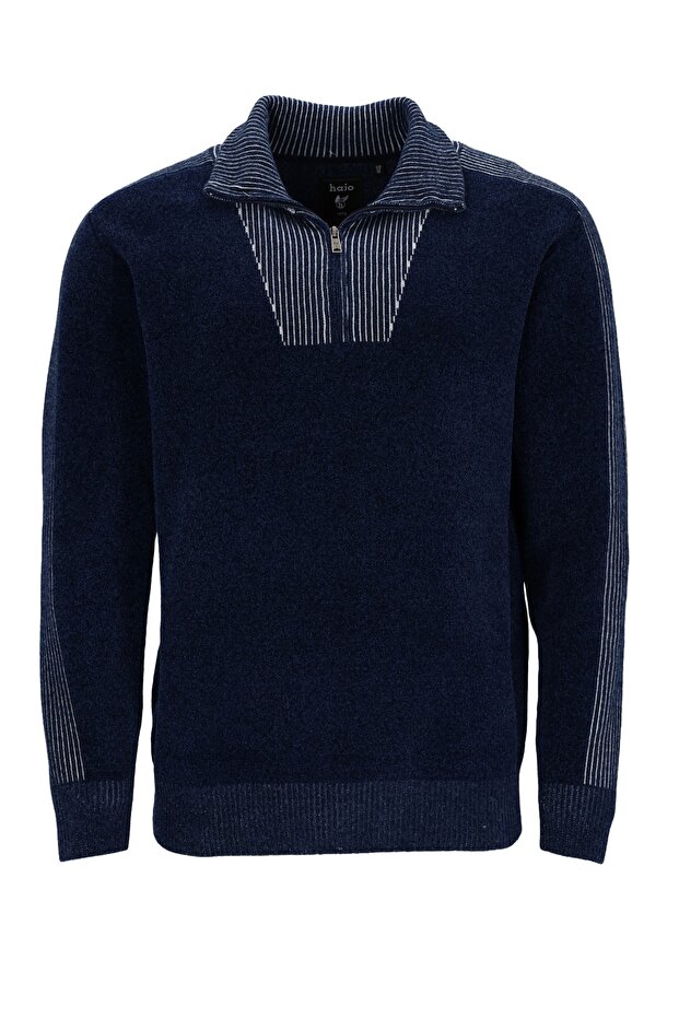 Pullover Chenille Strickpullover Troyer - 2