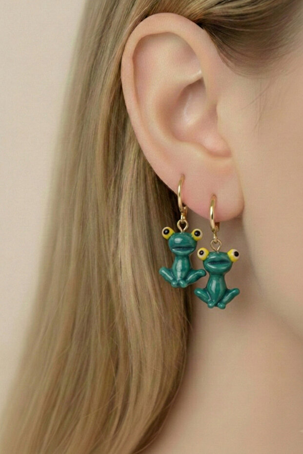 Murano Handmade Glass Watermelon Earrings