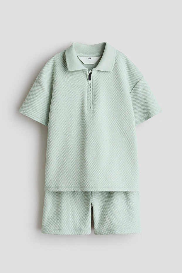 2 Parçalı Tekstüre Jarse Set - 1