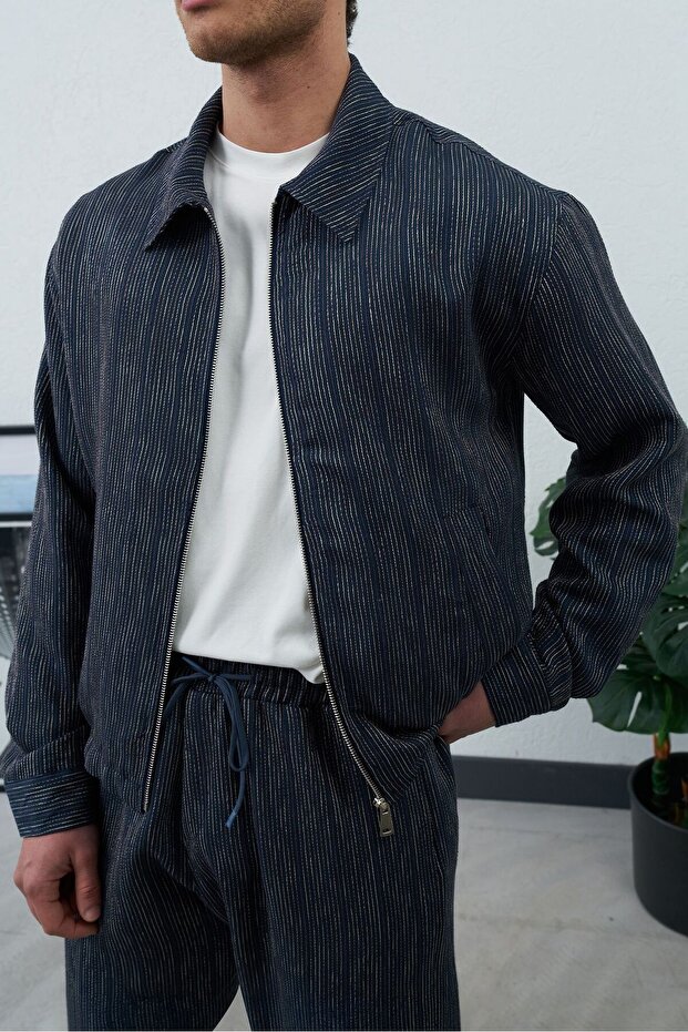 موسمي ذو ملمس بارز سترة - 3