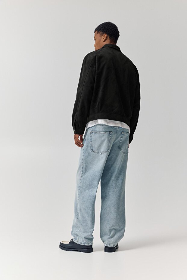 Suni süet ceket - 5