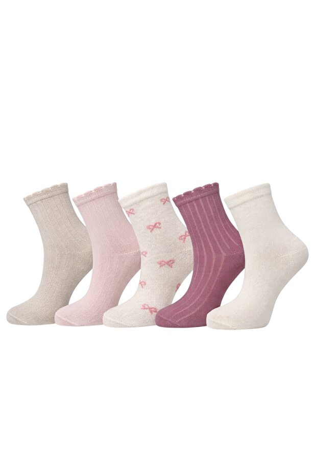 5-Piece Children's P Cotton Socks