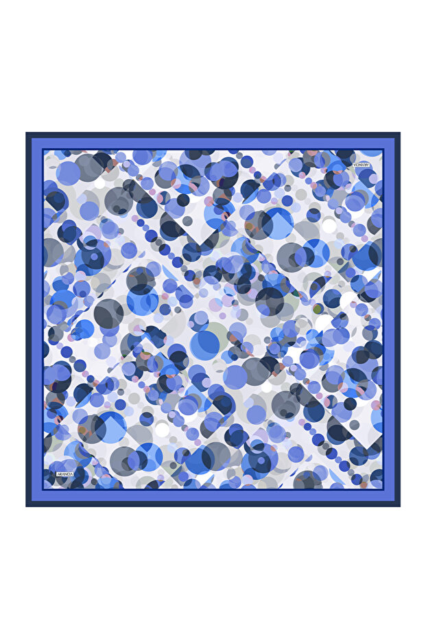وشاح أزرق داكن 90X90 من Pure Touch