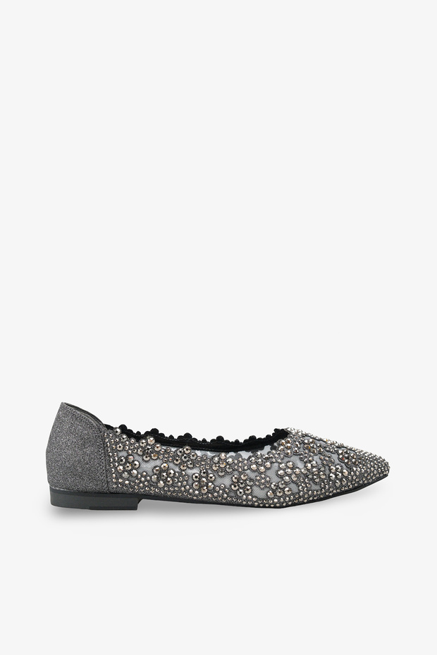 Mencia Women's Stone Ballet Flats - Platinum