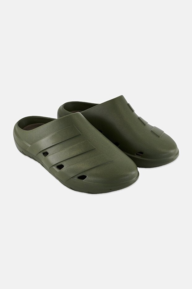 قباقيب رجالية سهلة الارتداء من أديكان، زيتوني - 1