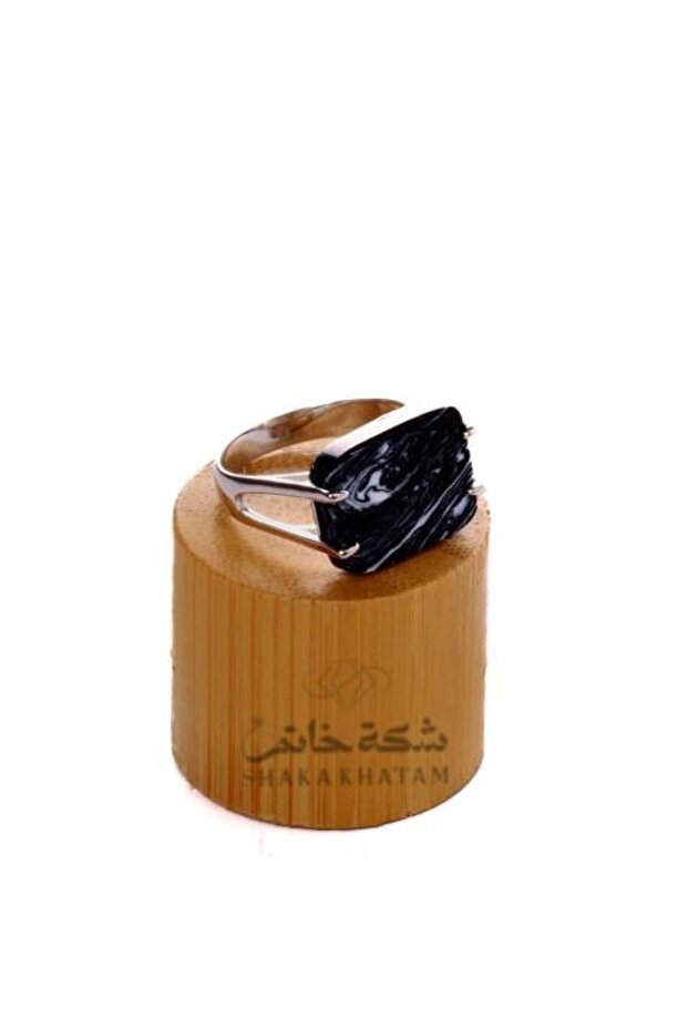 خاتم من الفضة السوداء المختلطة - 1