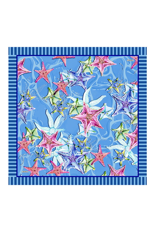 وشاح أزرق 90X90 بيور تاتش