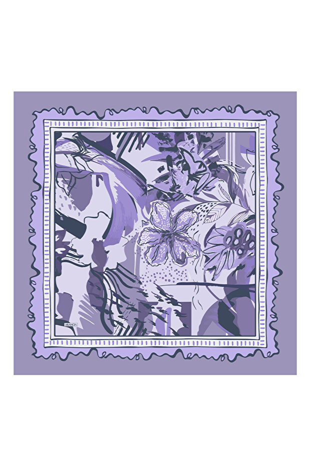 وشاح ليلك 90X90 بيور تاتش