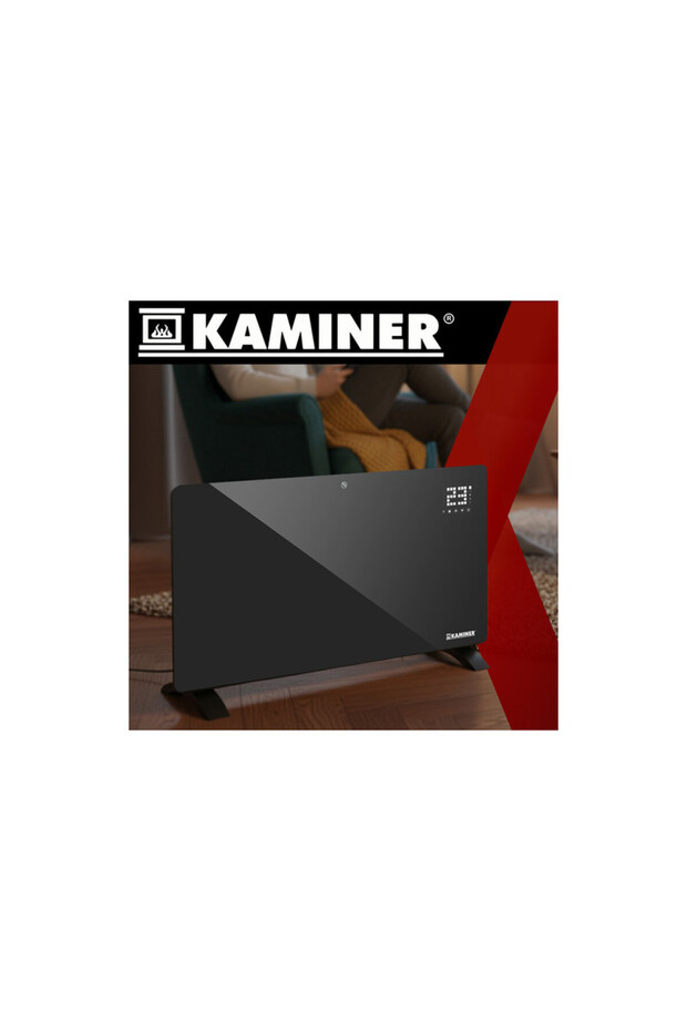 Electric radiator, remote control/app, 2500W, adjustable, timer, weekly program, black - 3