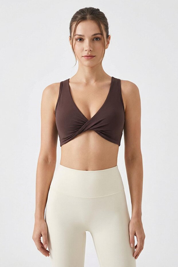 9047 Knotted Bustier Brown - 3