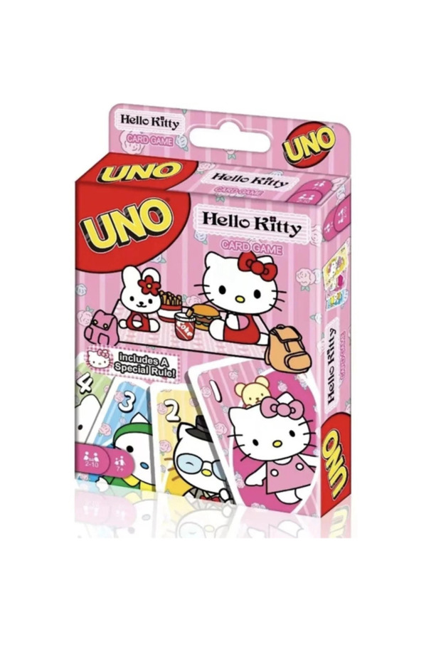 UNO Hello Kitty Edition Card Game – Fun Family Party Playing Cards for Kids & Adults