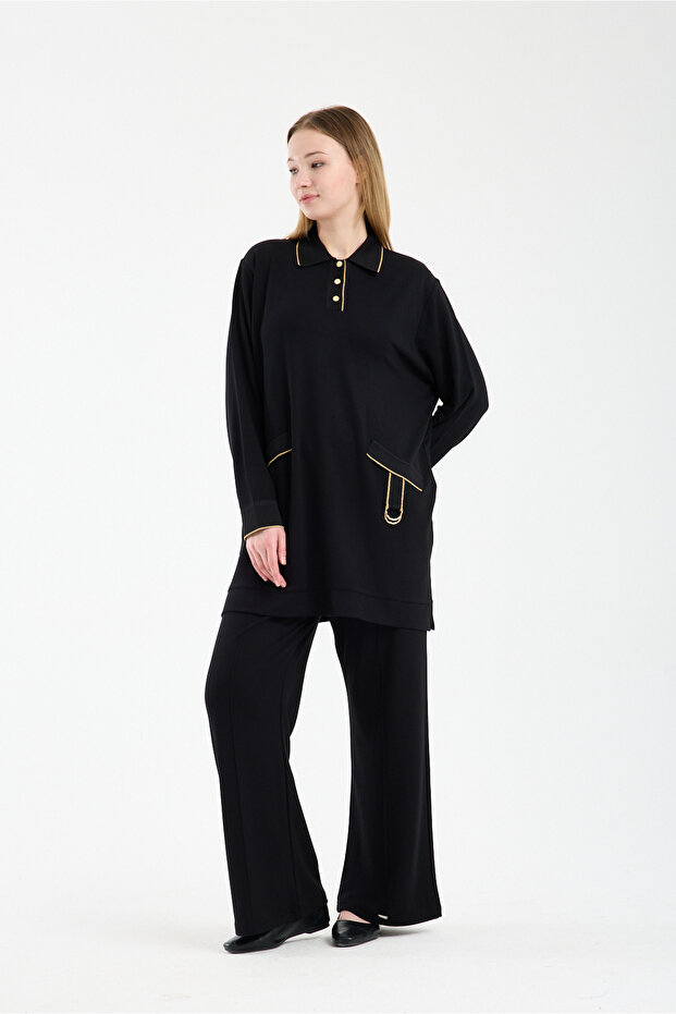 Cotton tunic black
