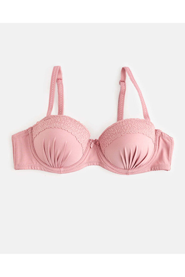 Women Assorted 2-Pack Printed & Solid Balconette Bras with Lace - 3
