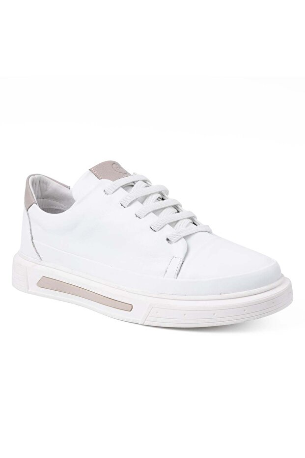 3870 Genuine Leather Casual Women's Shoes-White