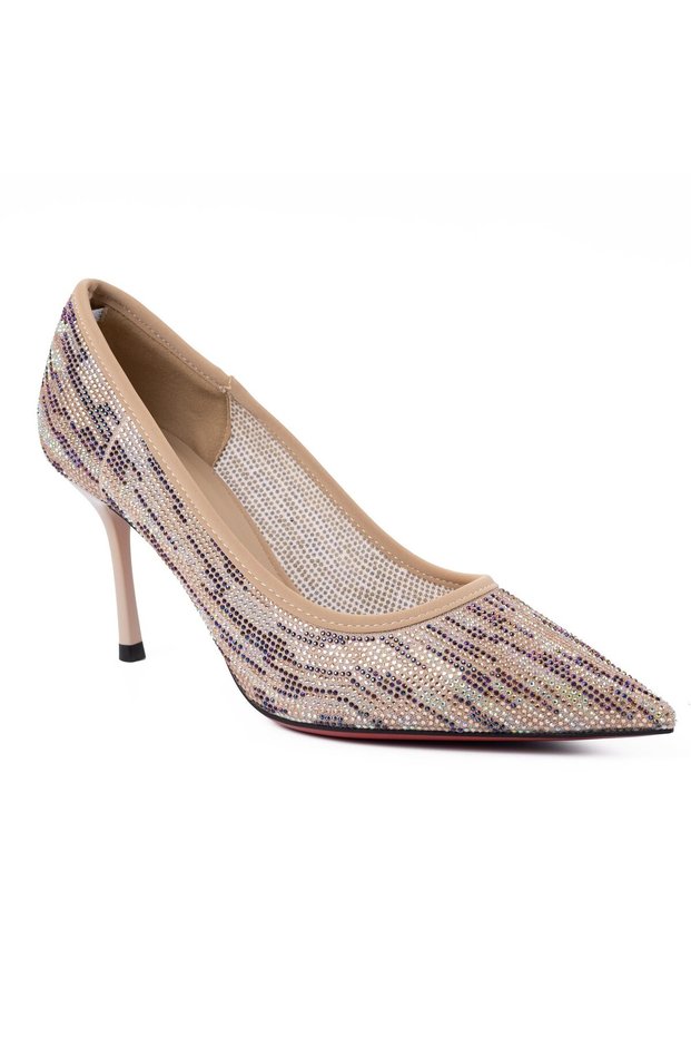 483 5 26Ya Women's Evening Dress Shoes Beige