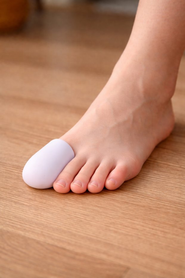 Aveo 2 Pcs Foot Big Toe Protector Silicone Hose